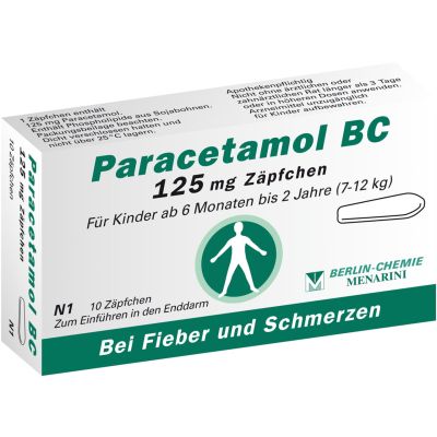 PARACETAMOL BC 125 mg Suppositorien