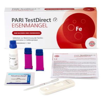 PARI TestDirect EISENMANGEL Selbsttest Blut