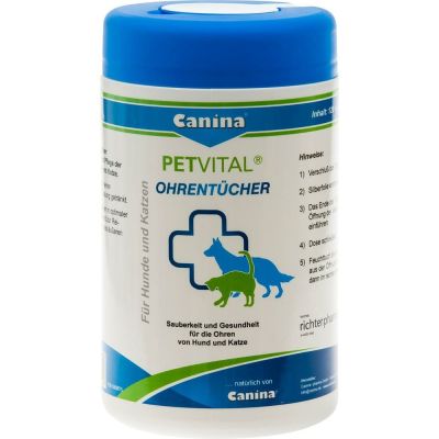 PETVITAL Feuchttücher f.Ohren vet.