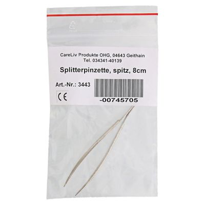 PINZETTE Splitter spitz 8 cm