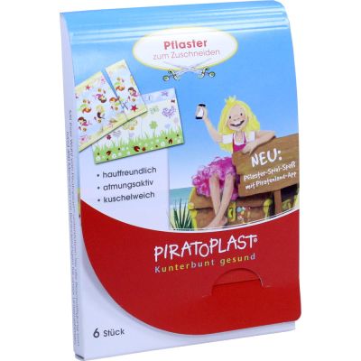 PIRATOPLAST Mädchen Pflasterzuschnitt 6x10 cm