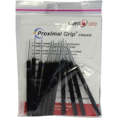 PROXIMAL Grip xx-fein schwarz Interdentalbürste