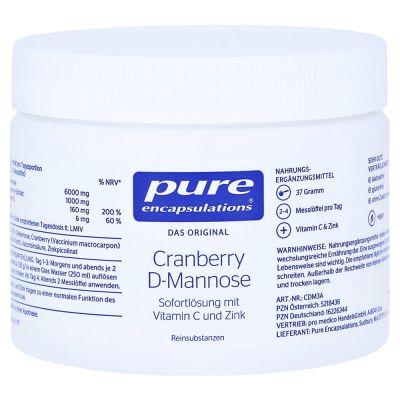 PURE ENCAPSULATIONS Cranberry D-Mannose Pulver