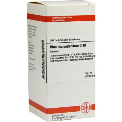 RHUS TOXICODENDRON D 30 Tabletten