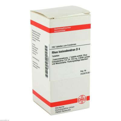 RHUS TOXICODENDRON D 4 Tabletten