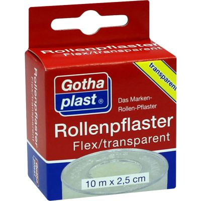 ROLLENPFLASTER Flex 2,5 cmx10 m trp.Euroaufhänger