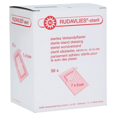 RUDAVLIES-steril Verbandpflaster5x7 cm