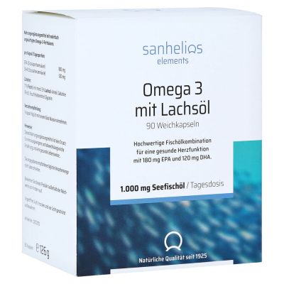 SANHELIOS Omega-3 mit Lachsöl Kapseln