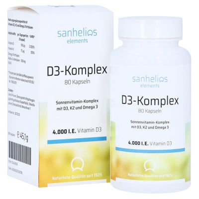 SANHELIOS Vitamin D3 Sonnenvitamin-Komplex mit K2