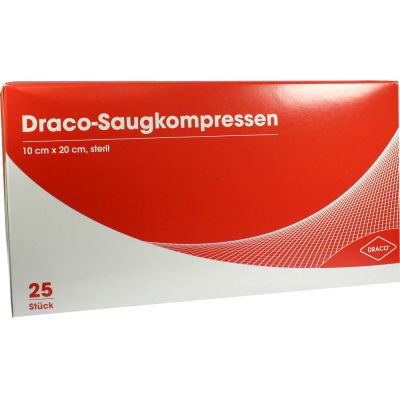 SAUGKOMPRESSEN 10x20 cm steril Draco