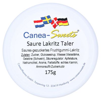 Saure Lakritz Taler Canea-Sweets