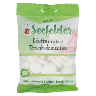 SEEFELDER Pfefferminz Plus Traubenzucker Beutel