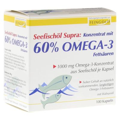 SEEFISCHÖL Supra m.60% Omega-3-Fetts.Weichkaps.