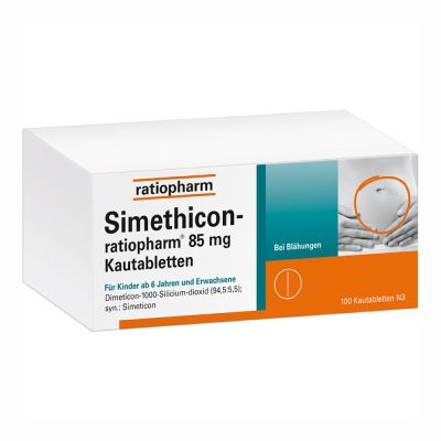 SIMETHICON-ratiopharm 85 mg Kautabletten