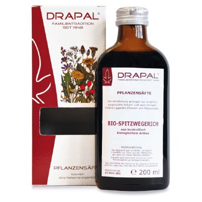 SPITZWEGERICHBLÄTTER Bio Pflanzensaft Drapal