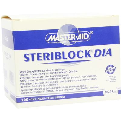 STERIBLOCK DIA 25x86 mm Kompressionspfl.ster.weiss