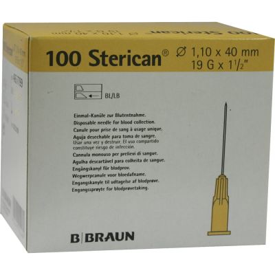 STERICAN Kanülen 19 Gx1 1/2 1,1x40 mm