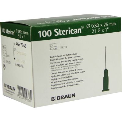 STERICAN Kanülen 21 Gx1 0,8x25 mm