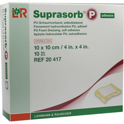 Suprasorb P selbstklebend steril 10x10cm Schaumver