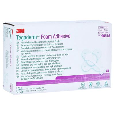 TEGADERM Foam Adhesive 6,9x6,9 cm kreuzform 90615