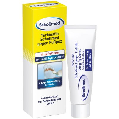 TERBINAFIN Schollmed gegen Fusspilz 10 mg/g Creme