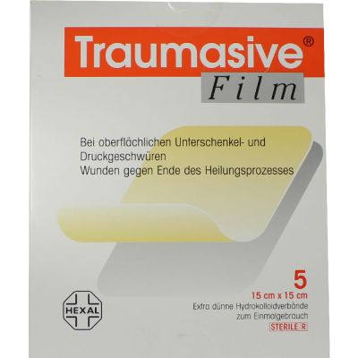 TRAUMASIVE Film 15x15cm Hydrokolloid-Verband