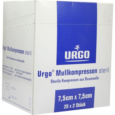 URGO MULLKOMPRESSEN 7,5x7,5 cm steril