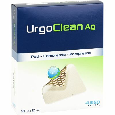 URGOCLEAN Ag Vlieskomp.10x12 cm steril