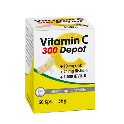 VITAMIN C 300 Depot+Zink+Histidin+D Kapseln