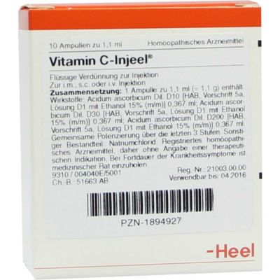 VITAMIN C INJEEL Ampullen