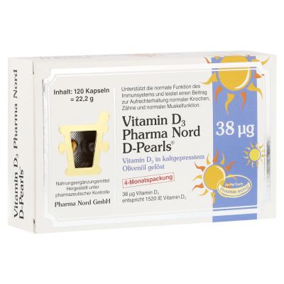 VITAMIN D3 PHARMA Nord D-Pearls 38 myg Kapseln