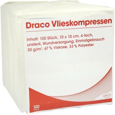 VLIESSTOFF-KOMPRESSEN 10x10 cm unsteril 4fach