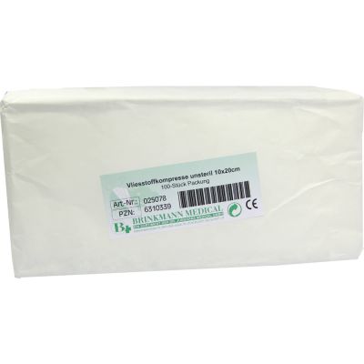 VLIESSTOFF-KOMPRESSEN 10x20 cm unsteril 4fach