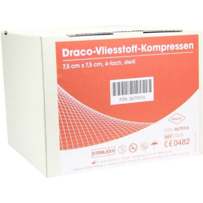 VLIESSTOFF-KOMPRESSEN 7,5x7,5 cm steril 4fach