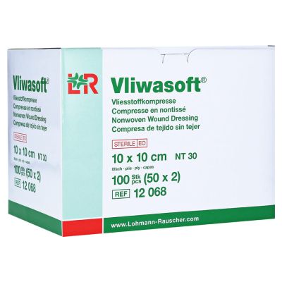 VLIWASOFT Vlieskompressen 10x10 cm steril 6l.CPC