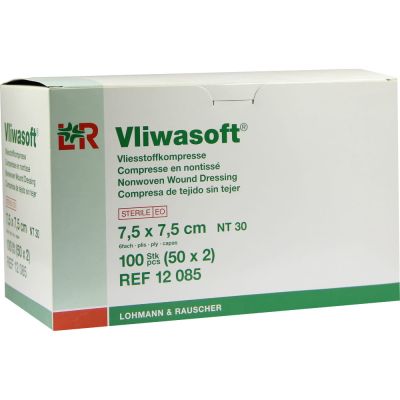 VLIWASOFT Vlieskompressen 7,5x7,5 cm steril 6l.