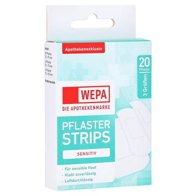 WEPA Pflasterstrips sensitiv 3 Grössen