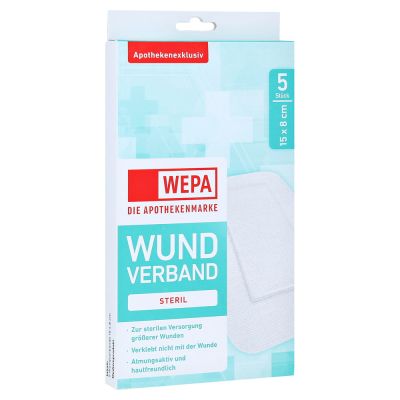 WEPA Wundverband 8x15 cm steril