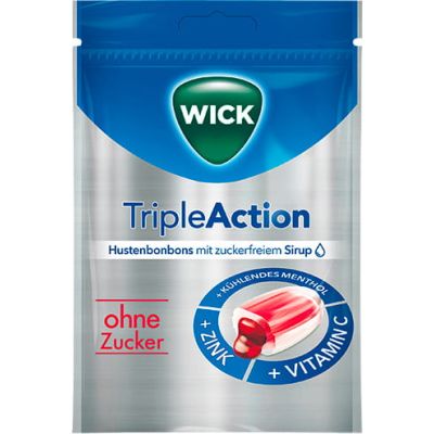 WICK TripleAction Menthol & Cassis ohne Zucker