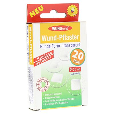 WUNDPFLASTER 2,5 cm rund transparent