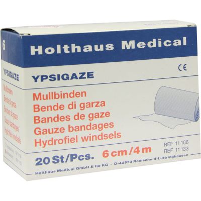 YPSIGAZE Mullbinde 6 cmx4 m