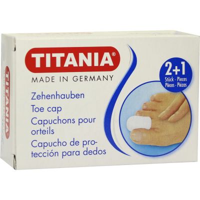 ZEHENHAUBEN 2xklein 1xgross TITANIA