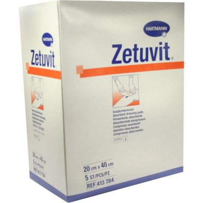 ZETUVIT Saugkompressen steril 20x40 cm