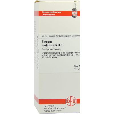 ZINCUM METALLICUM D 6 Dilution