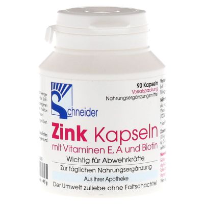 Zink Kapseln mit Vitamin E. A. Biotin