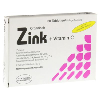 ZINK ORGANISCH+Vitamin C Tabletten