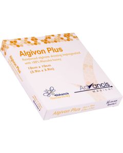 ALGIVON Plus Honigalginat Wundauflage 10x10 cm