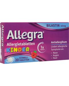 ALLEGRA Allergietabletten Kinder 10 mg Schmelztab.