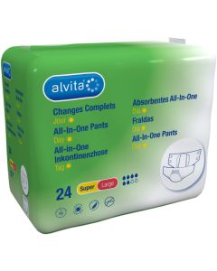 ALVITA All-in-One Inkontinenzhose super large Tag