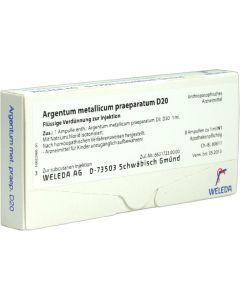 ARGENTUM METALLICUM praeparatum D 20 Ampullen